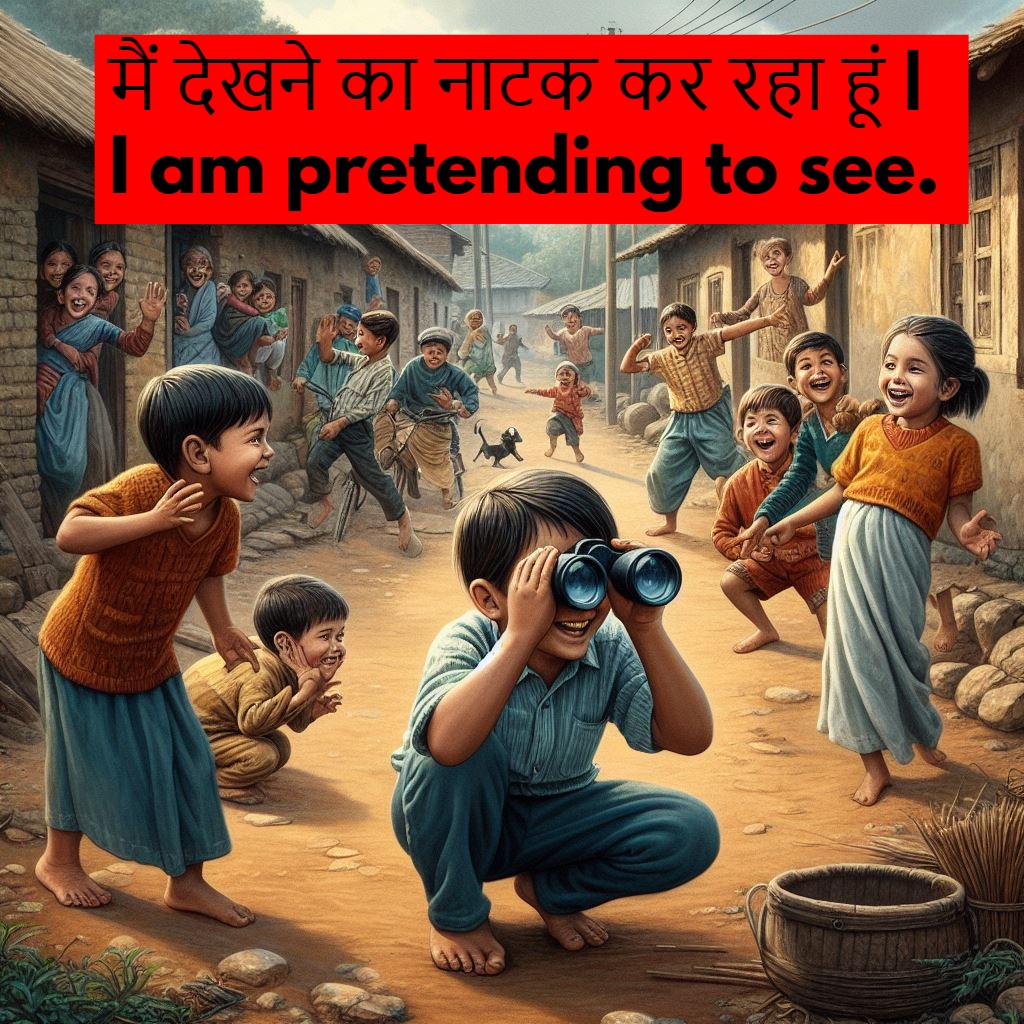 Affirmative Sentences In Hindi - ( सकारात्मक वाक्य )- Use of Pretend to In Hindi