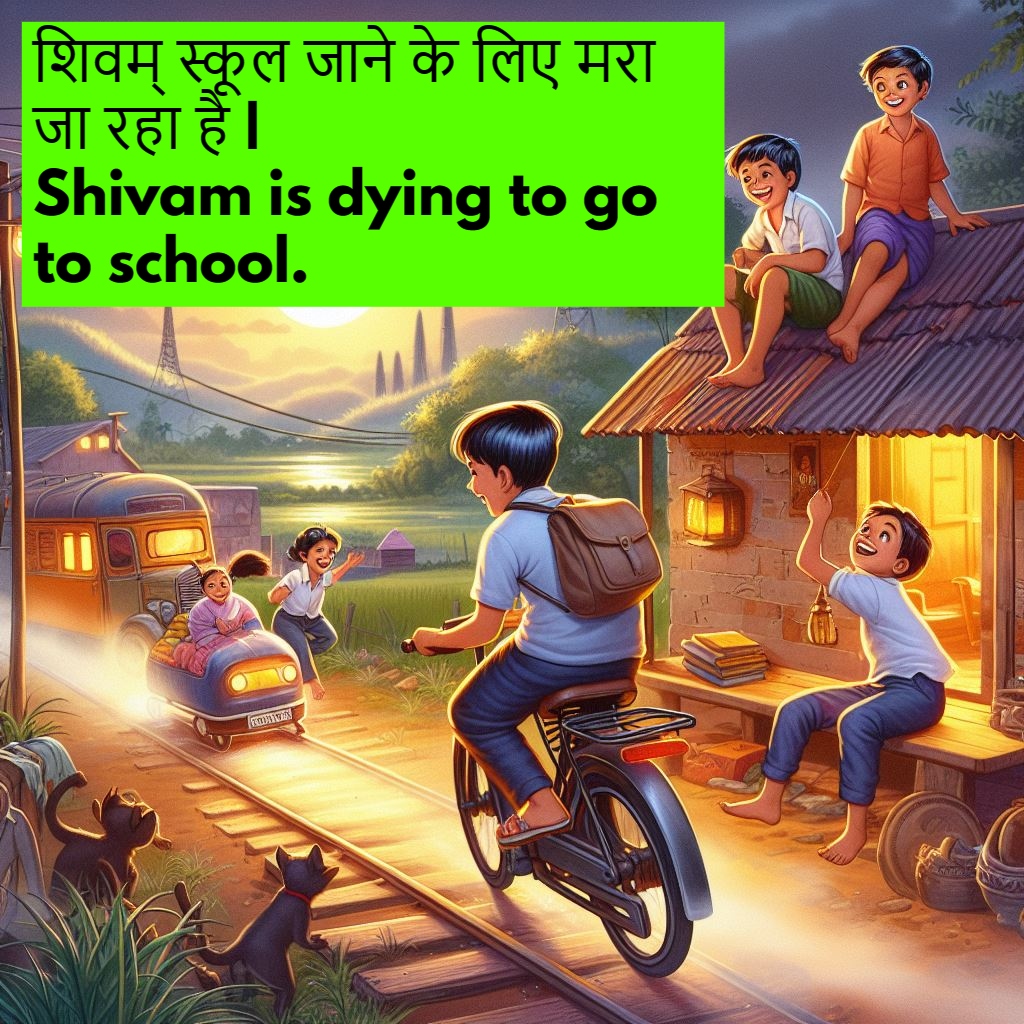 Use of Dying to In Hindi