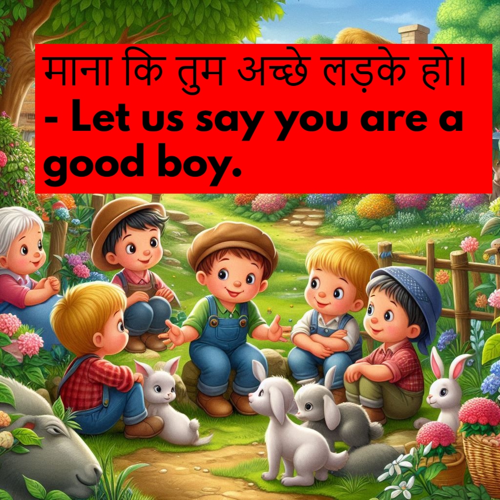 Use Of Let Us Say In Hindi