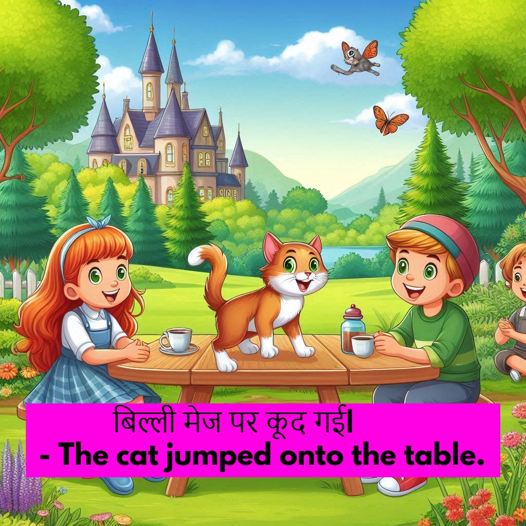 Use Of On Onto and Over In Hindi